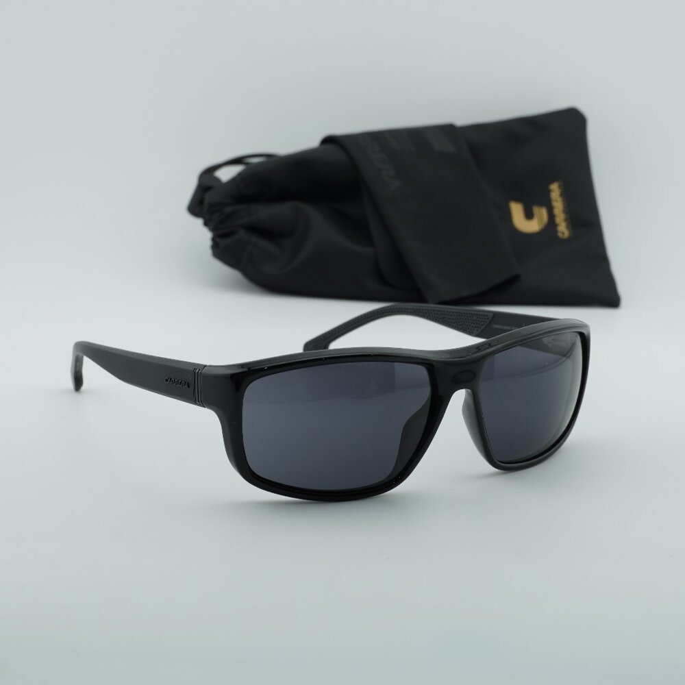 Carrera 8038/S 0807 IR Rectangle Sunglasses - Black/Grey